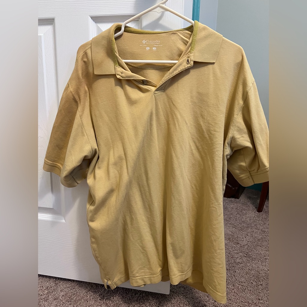 Mens Columbia Golf Shirt Preowned